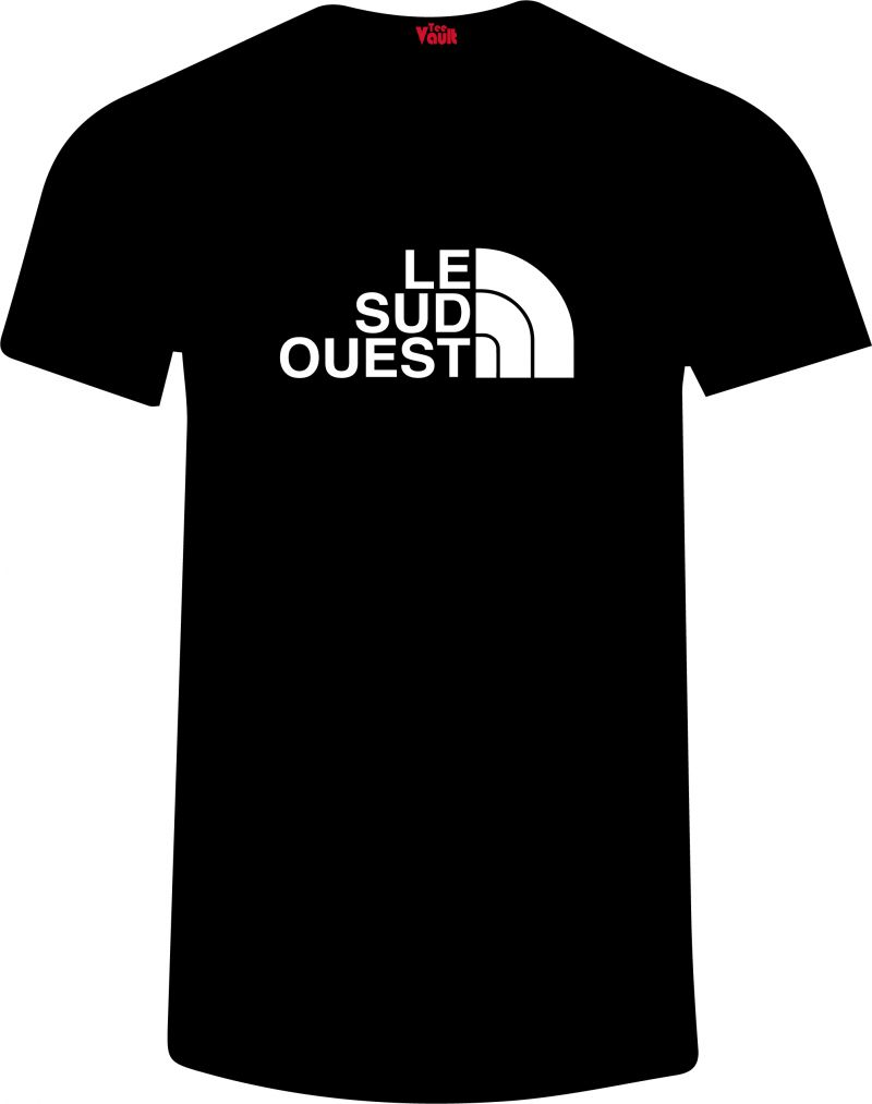 Sud Ouest T-Shirt - Inspired by North Face Cornwall Devon Somerset Dorset Bristol Bath (South West in French)