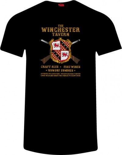 Winchester Tavern Shield Tee - Shaun of the Dead Hot Fuzz Worlds End Simon Pegg Nick Frost
