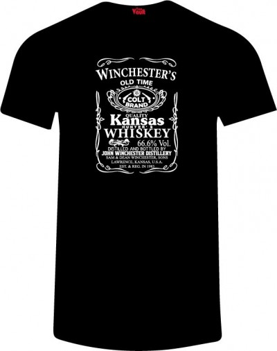Winchester Whiskey Tee - Winchester Brothers Supernatural Jack Daniels
