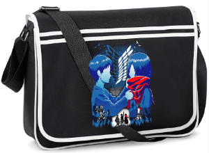 Eren and Mikasa M/Bag - Inspired by Attack on Titan Anime Manga